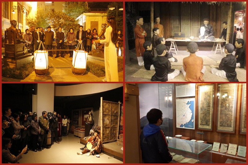 Night tour "Chu Tam Chu Tai" at the Vietnam Literature Museum